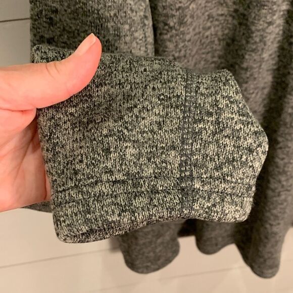 Eddie Bauer Henley zip Heathered grey sweatshirt XL - Picture 6 of 10